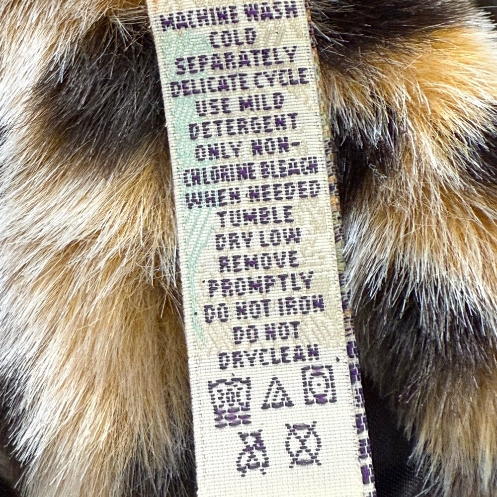 Vintage leopard print faux fur hooded bomber Jacket 90’s Y2K Size Medium - Picture 7 of 9